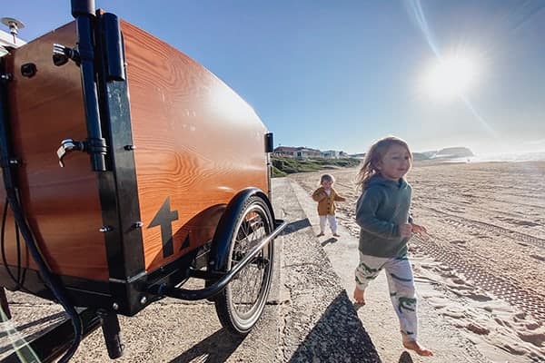 A Tribe Original parked at the beach instead of a car