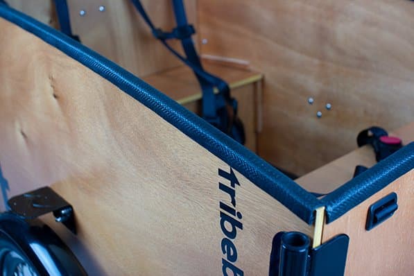 The rubber liner along the top edge of a Tribe Original cargo box