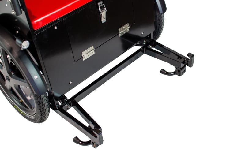 A Ricky Rickshaw with the front step removed for step-free access
